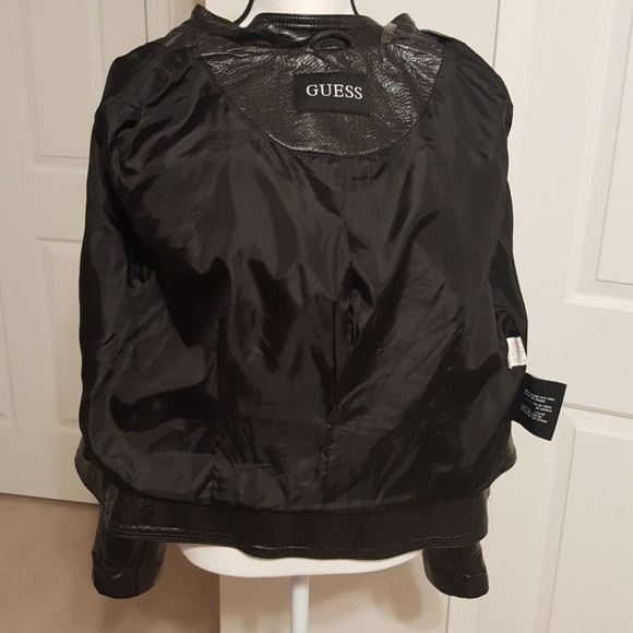 23:11 -GUESS Faux Leather Moto Jacket - Picture 5 of 13